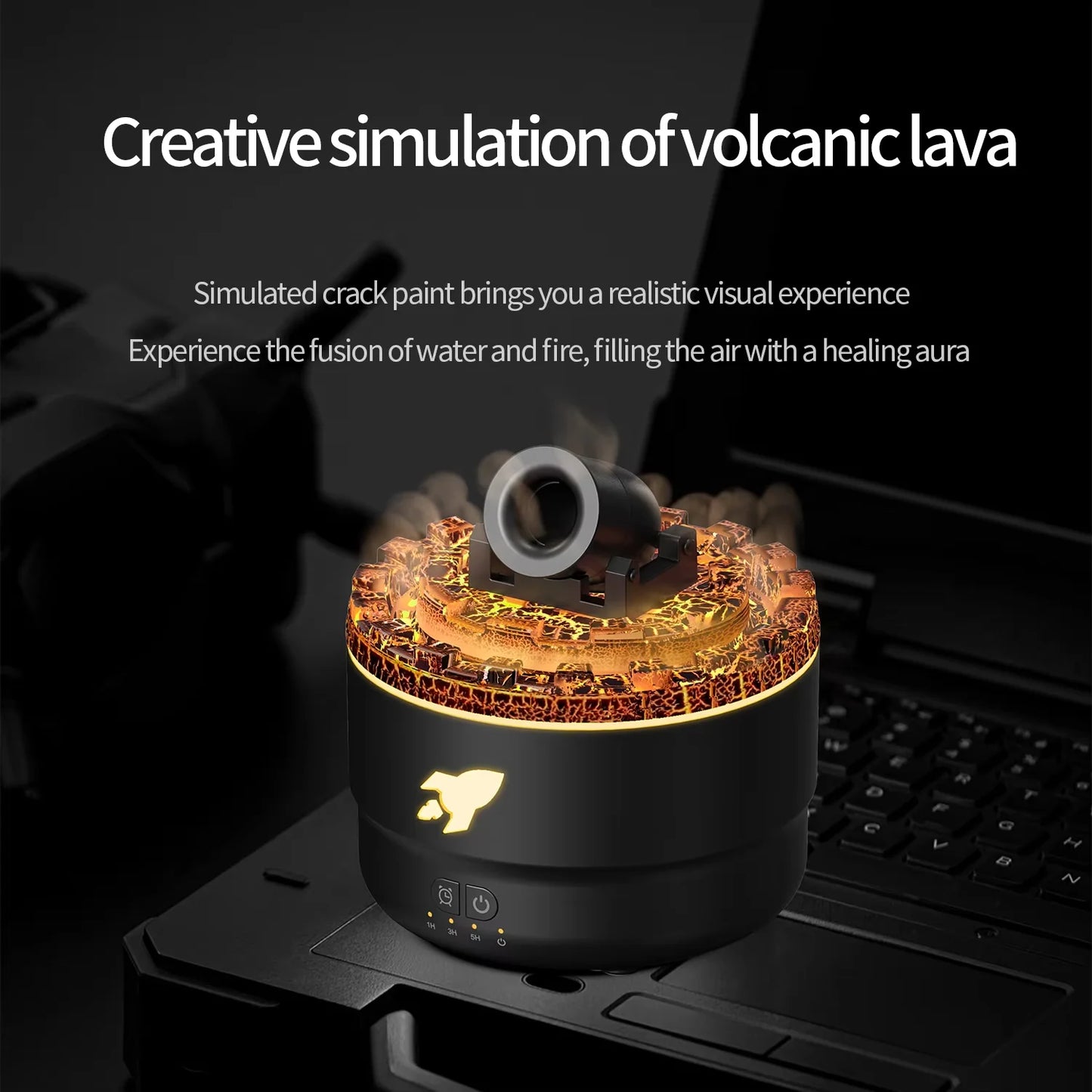 Lava Mist Diffuser – Ultra-Quiet Sleep Enhancer & Stress Relief